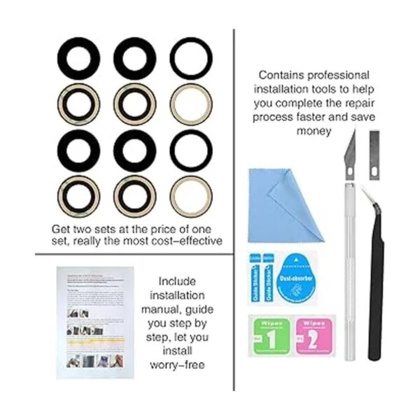 2 piezas de repuesto para iPhone 11 Pro 5.8 pulgadas con_7
