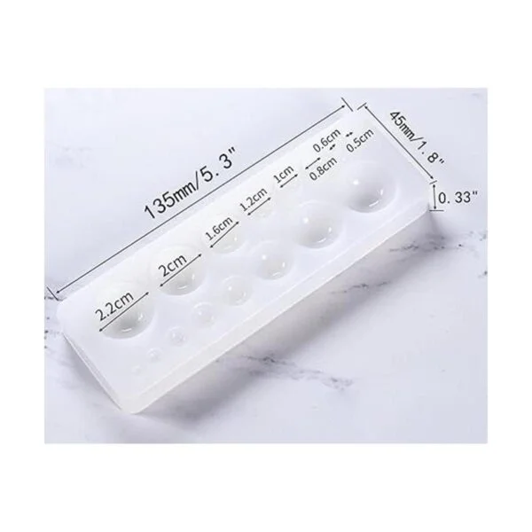 DDlife 2 moldes de silicona para gemas cabujón moldes de_2