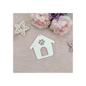 20 piezas de madera para perros con diseño de pata de_3