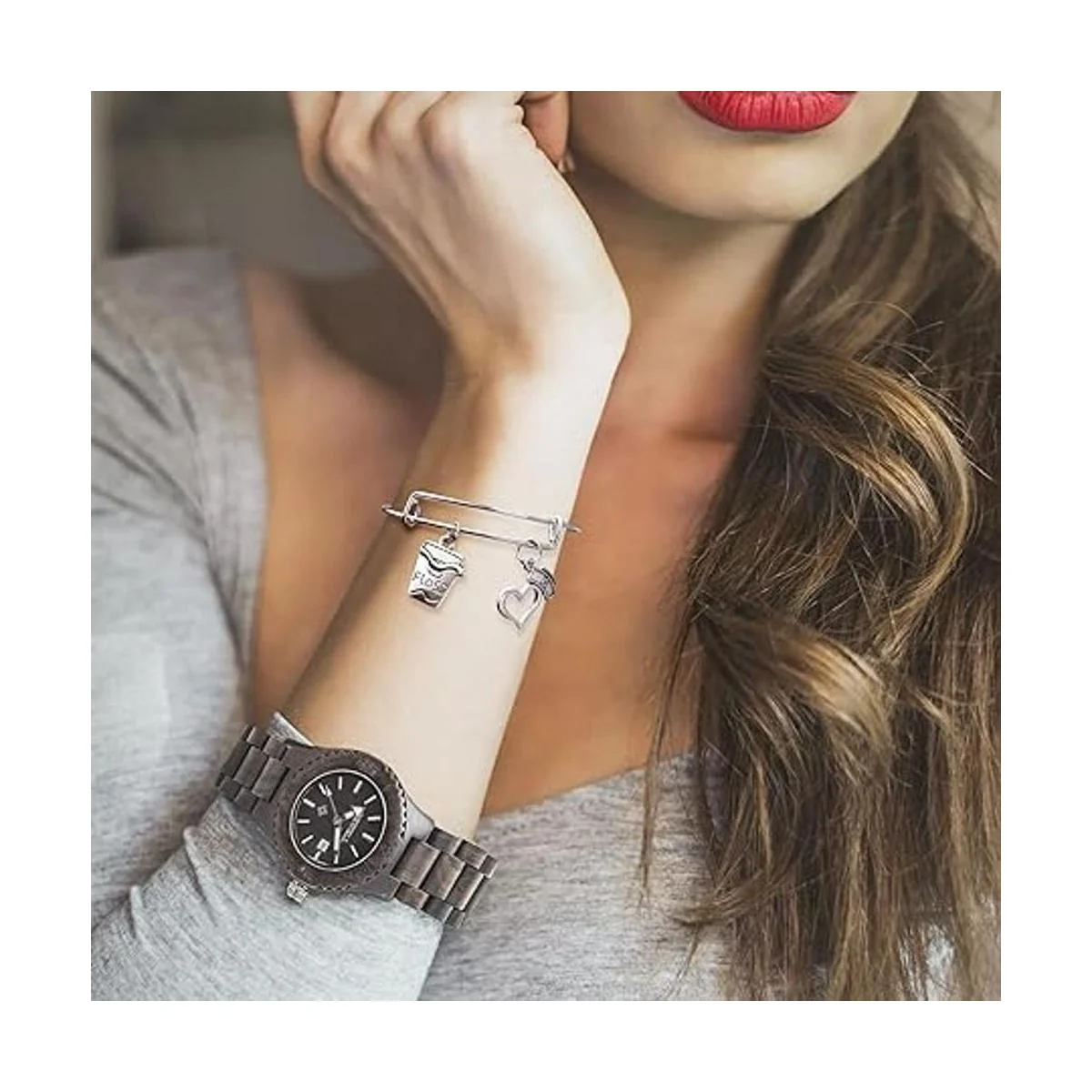 72 colgantes de plata envejecida con dientes saludables_5