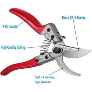 KAJUDA Tijeras de podar de 8 pulgadas tijeras_4