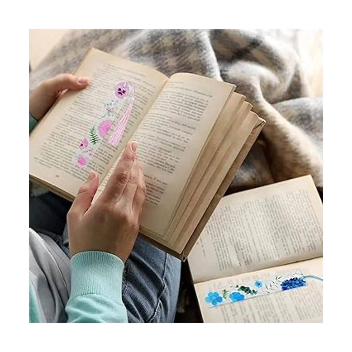 8 juegos de marcadores de acrílico de flores marcadores_6