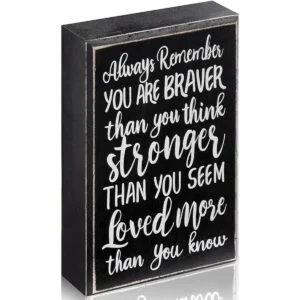 Always Remember You are Braver Than You Think Placa de_1