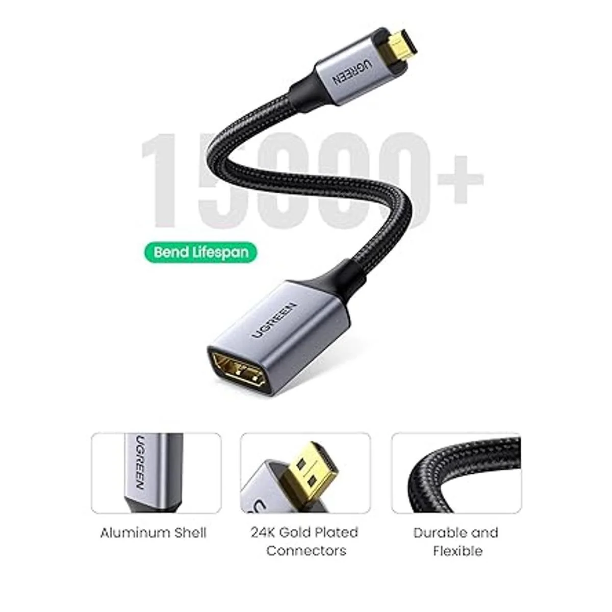 UGREEN Adaptador micro HDMI a HDMI cable portátil de_4