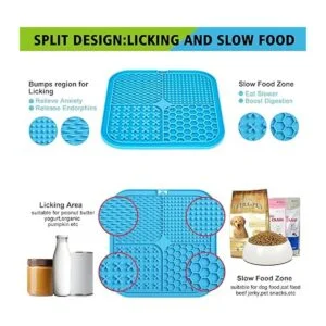 XIGOU Paquete de 2 alfombrillas grandes para lamer para_4