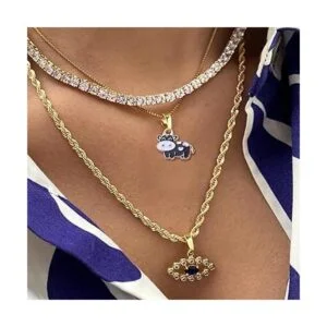 20pcs Esmalte Vaca Encantos Colgantes Encantos Animal_6