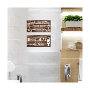 2 piezas divertidas de decoración de pared de baño_3