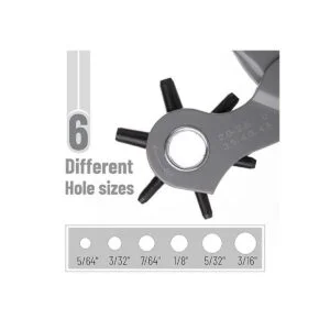 UNCO Herramienta perforadora de cuero tamaños de_3