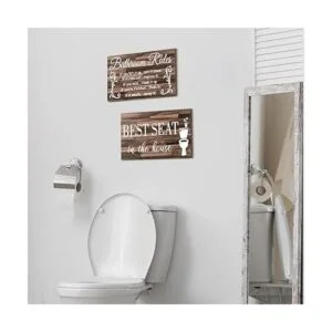 2 piezas divertidas de decoración de pared de baño_4
