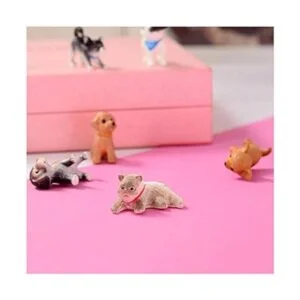 Juego de figuras de juego familiar de casa de muñecas de_5