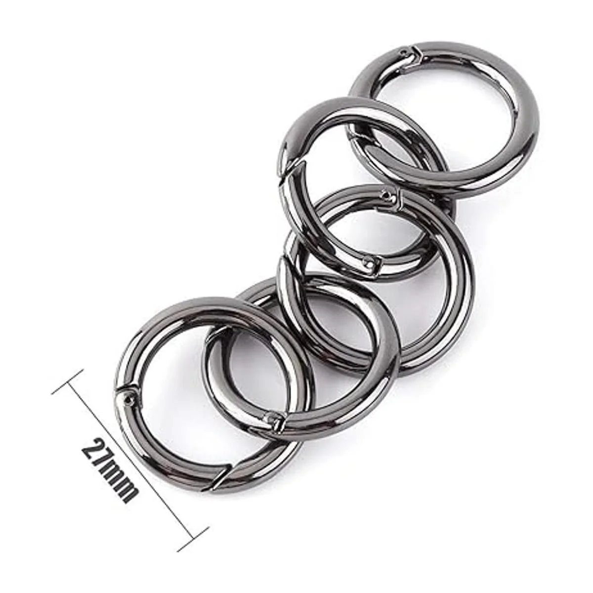 Onwon 20 piezas mosquetones anillos aleación de zinc_2