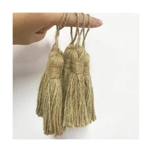 12 borlas de yute natural borlas de arpillera borlas_4