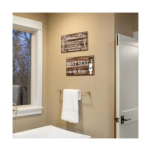 2 piezas divertidas de decoración de pared de baño_5