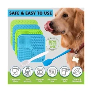 XIGOU Paquete de 2 alfombrillas grandes para lamer para_5