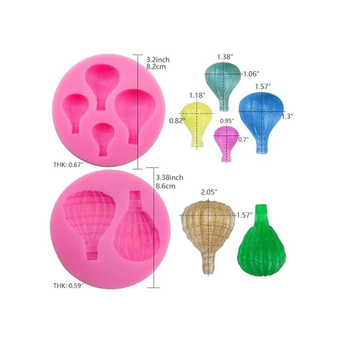 Meiyouju Molde de silicona para globos de aire caliente_3