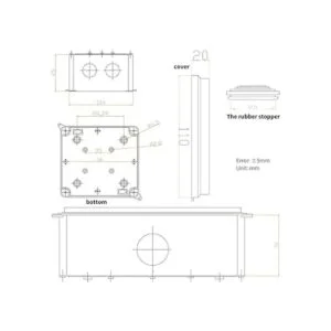 MAKERELE Caja de conexiones IP65 impermeable a prueba de_2