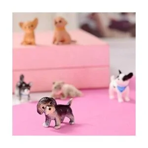 Juego de figuras de juego familiar de casa de muñecas de_3