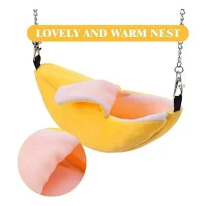 Jetec Hamaca de hámster de 2 piezas cama suave para_6