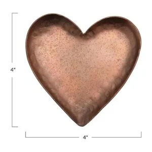 Creative CoOp Plato de metal rústico vintage con bandeja_2