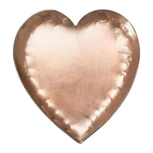 Creative CoOp Plato de metal rústico vintage con bandeja_1