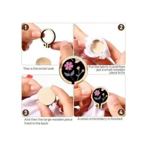 Mini aro de bordado mini aro de madera aro redondo de_3