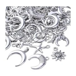 BronaGrand Colgantes de plata antigua de 3.53 oz con_4