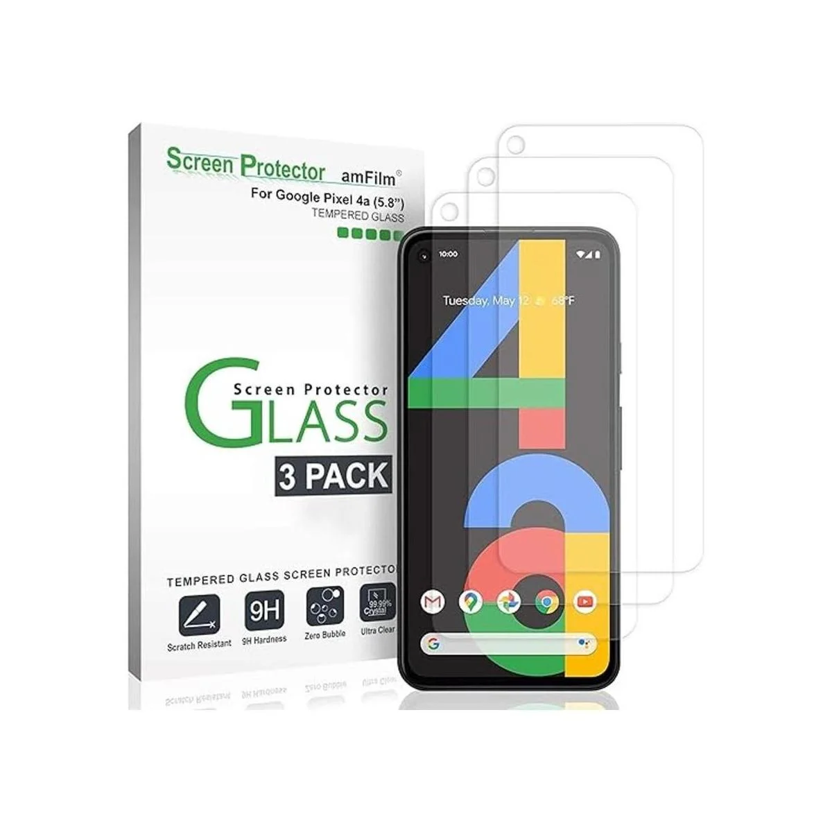 amFilm Protector de pantalla de vidrio templado de 58_1