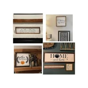 PARBEE Juego de 10 plantillas rústicas de otoño para_3