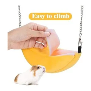 Jetec Hamaca de hámster de 2 piezas cama suave para_7