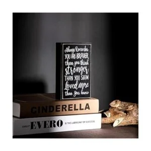 Always Remember You are Braver Than You Think Placa de_5