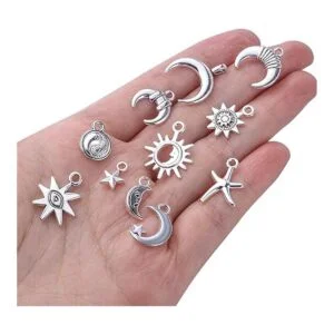 BronaGrand Colgantes de plata antigua de 3.53 oz con_7