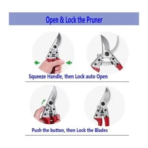 KAJUDA Tijeras de podar de 8 pulgadas tijeras_5