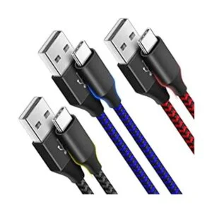 Cable USB C de 10 pies paquete de 3 cables de carga USB A_1