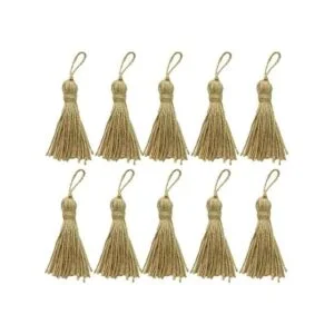 12 borlas de yute natural borlas de arpillera borlas_1