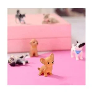 Juego de figuras de juego familiar de casa de muñecas de_4