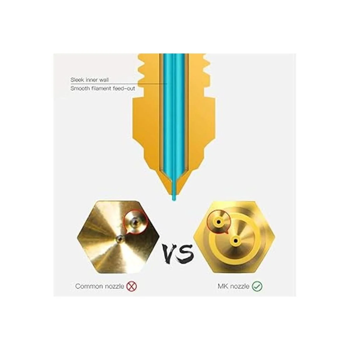 Creality Boquillas MK de 0.016 in Ender 3 SeriesCR_3