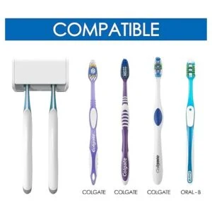 Linkidea Paquete de 2 soportes para cepillo de dientes_2