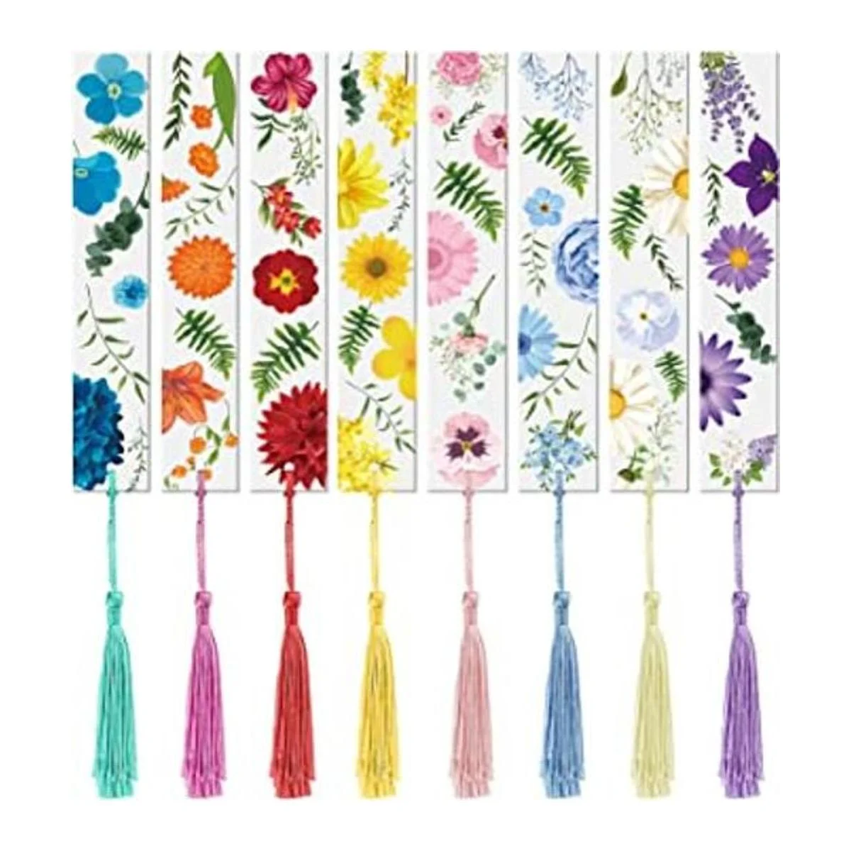 8 juegos de marcadores de acrílico de flores marcadores_1