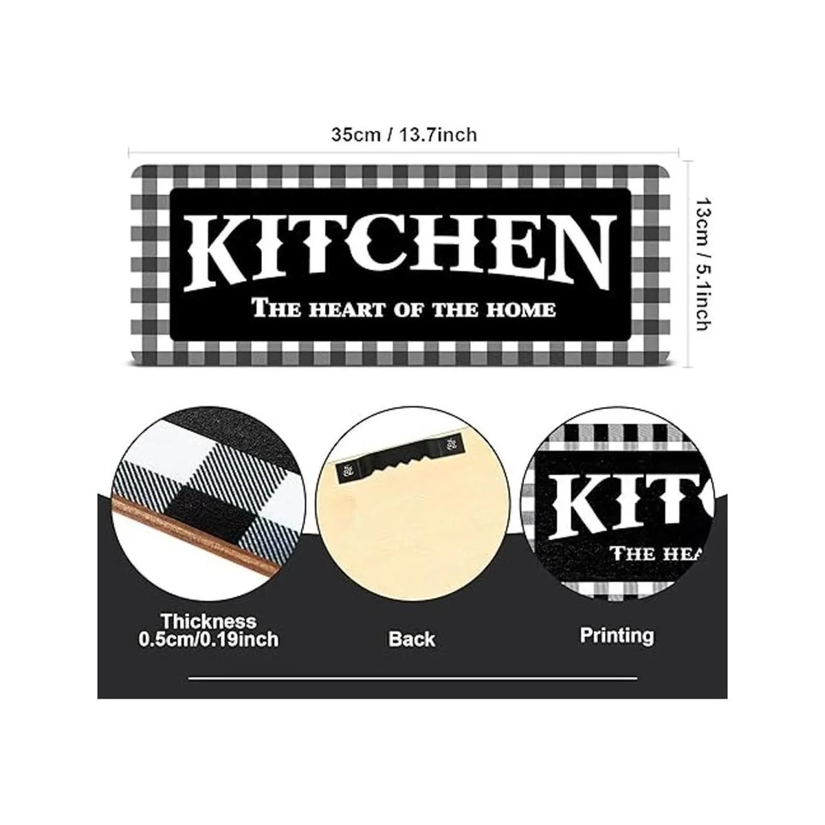 Juego de letreros de cocina decoración de pared de_2