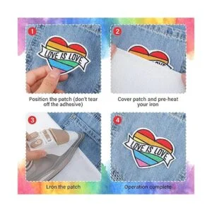 26 piezas de apliques termoadhesivos hippie retro parches_3