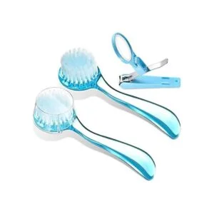 2 piezas de cepillo de baño de erizo con cortaúñas de uñas_1