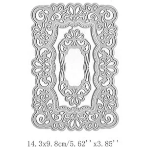 Marco de encaje de metal troqueles de encaje borde de_2