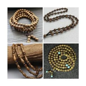 400 cuentas de madera redonda natural Scentedros de 0.236_6