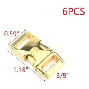 MY MIRONEY 6Pack de hebillas curvadas de metal de 38_2