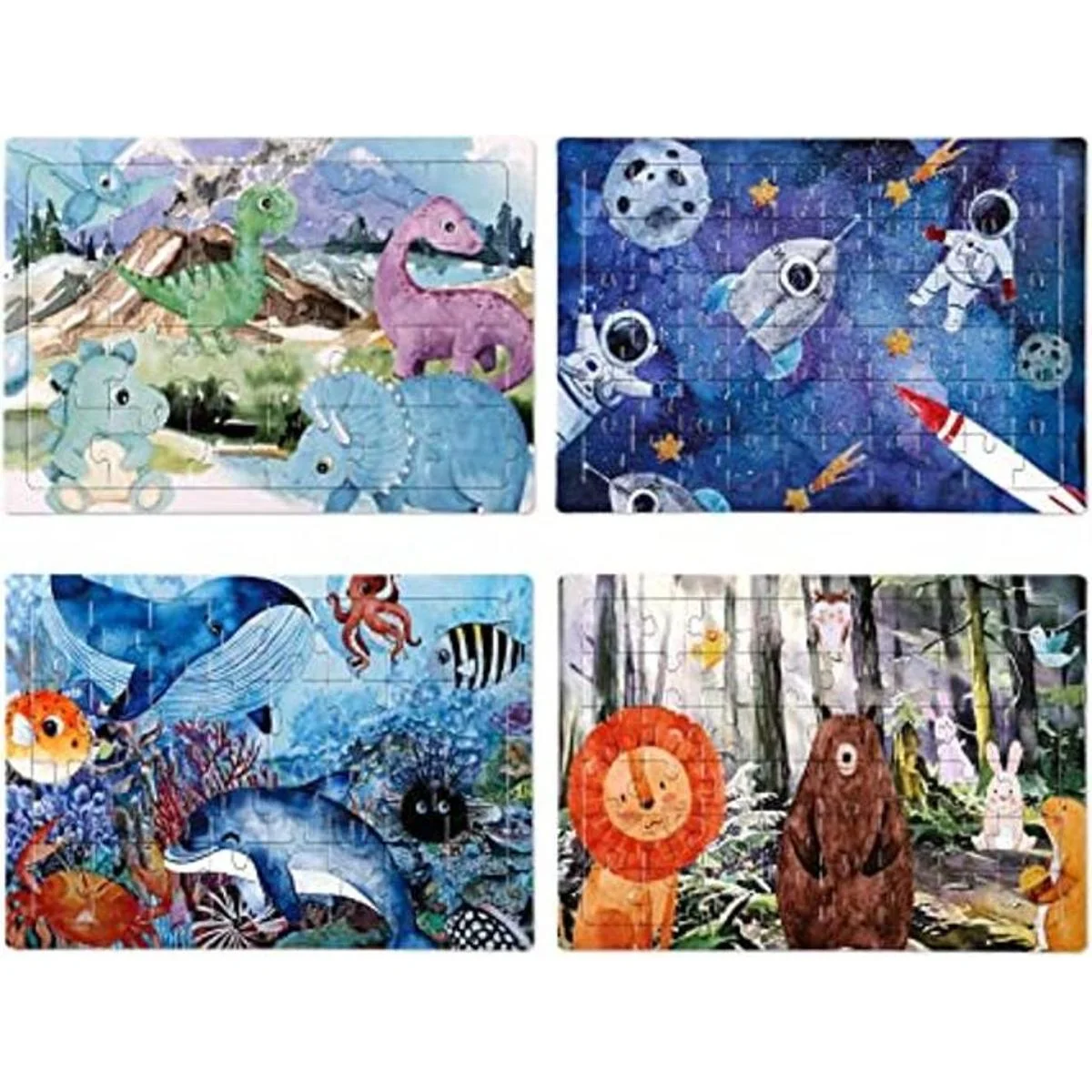 Rompecabezas 4 en 1 para niños de 3 a 8 años rompecabezas_1