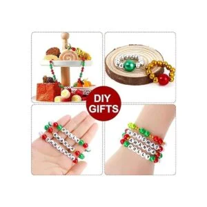 Juego de 1300 cuentas de joyería temáticas de Navidad_6