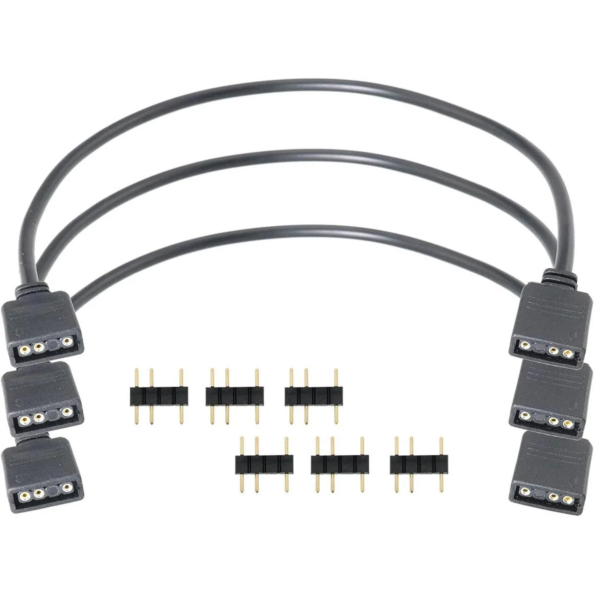 SJZBIN 3pcs Micro Conector Direccionable RGB Cable de_1