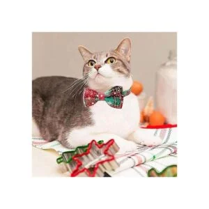 Paquete de 2 collares de Navidad para perros con corbatín_5