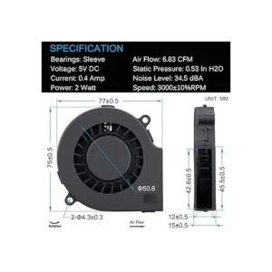 GDSTIME Ventilador USB de 2.953 in ventilador soplador de_7