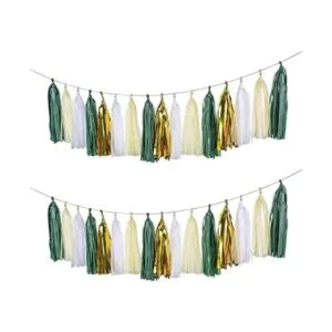 Autupy Juego de 20 borlas de color verde salvia color_1